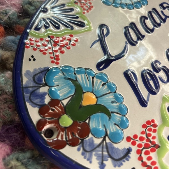 Tile Sign Hand Painted la Casa De Los Abuelos Ceramic Wall Plaque Mexico - Picture 6 of 16